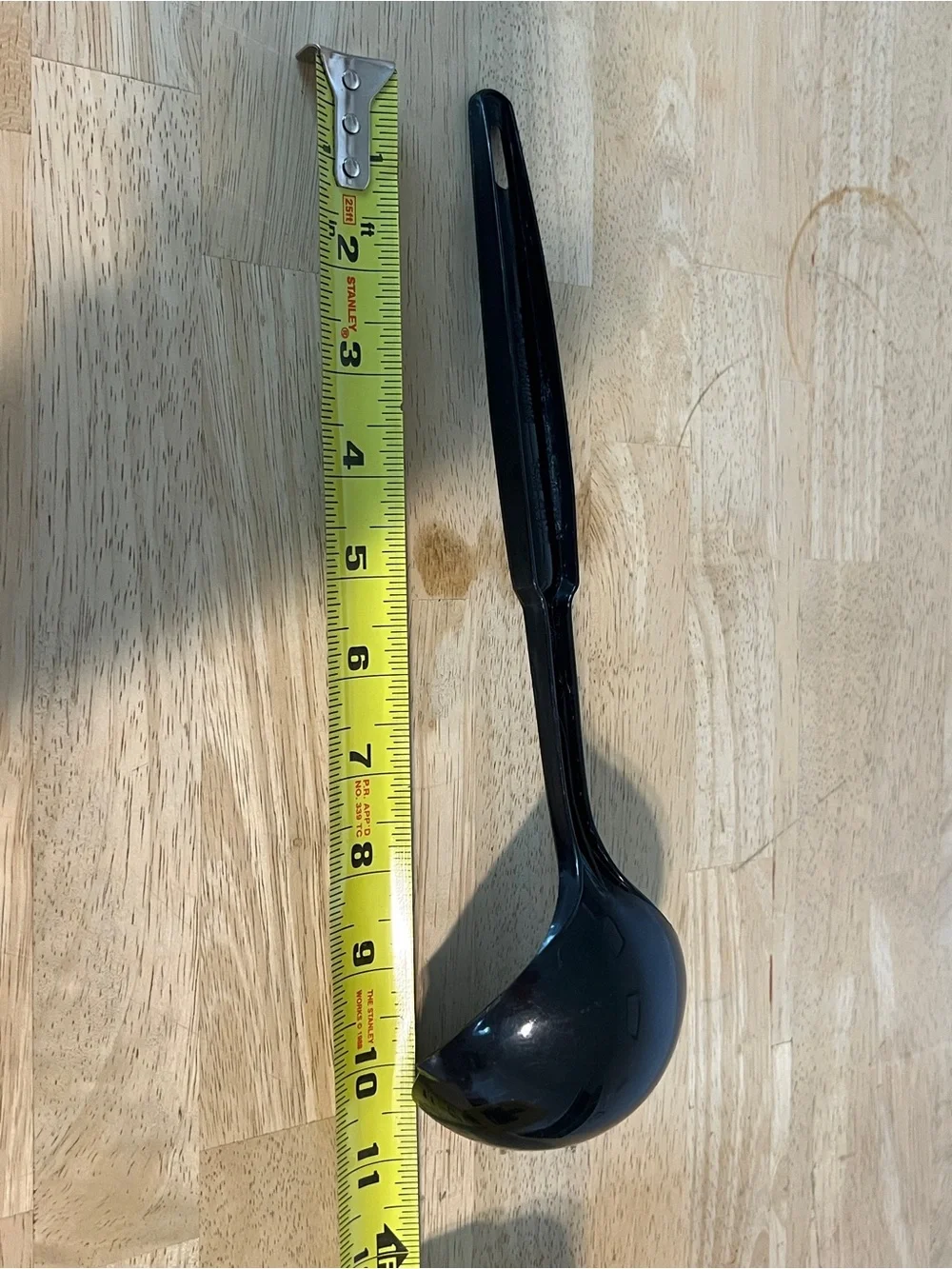 Vintage Ekco Nylon Ladle Soup Black Double Pour Spout Plastic Dishwasher Safe